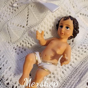 Standbeeld van baby Jezus, Jezus Christus beeldje, baby Jezus pop, baby Jezus standbeeld, Hermoso Niño Dios de Resina, Estatua de Niño Dios