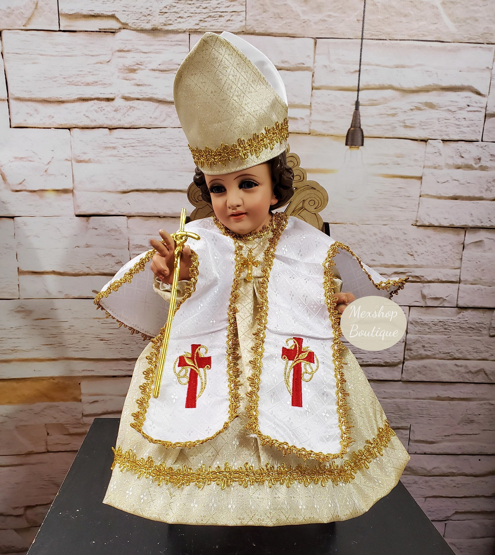 FREE SHIPPING!! Baby Jesus Christ Outfit Holy Pope and Acessories Ropa ...
