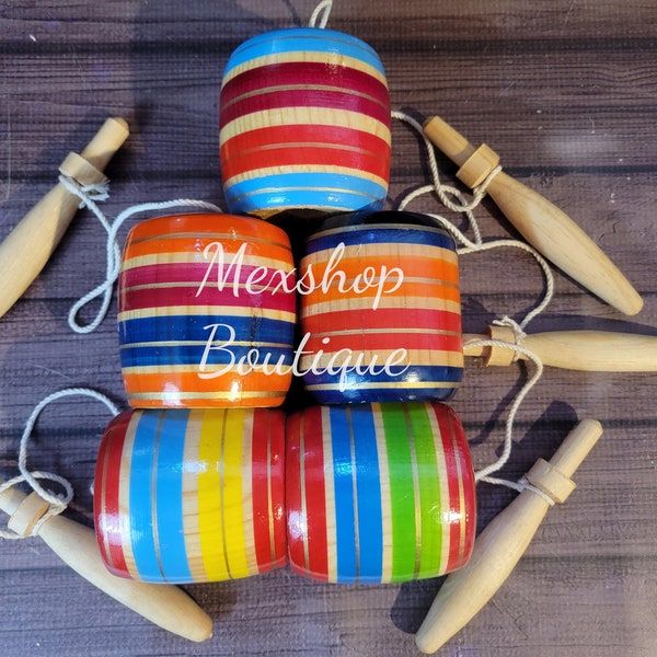 Balero Wooden Classic Toy , Medium Balero, Mexican Toy, Handmade Mexican Toy, Handcrafted