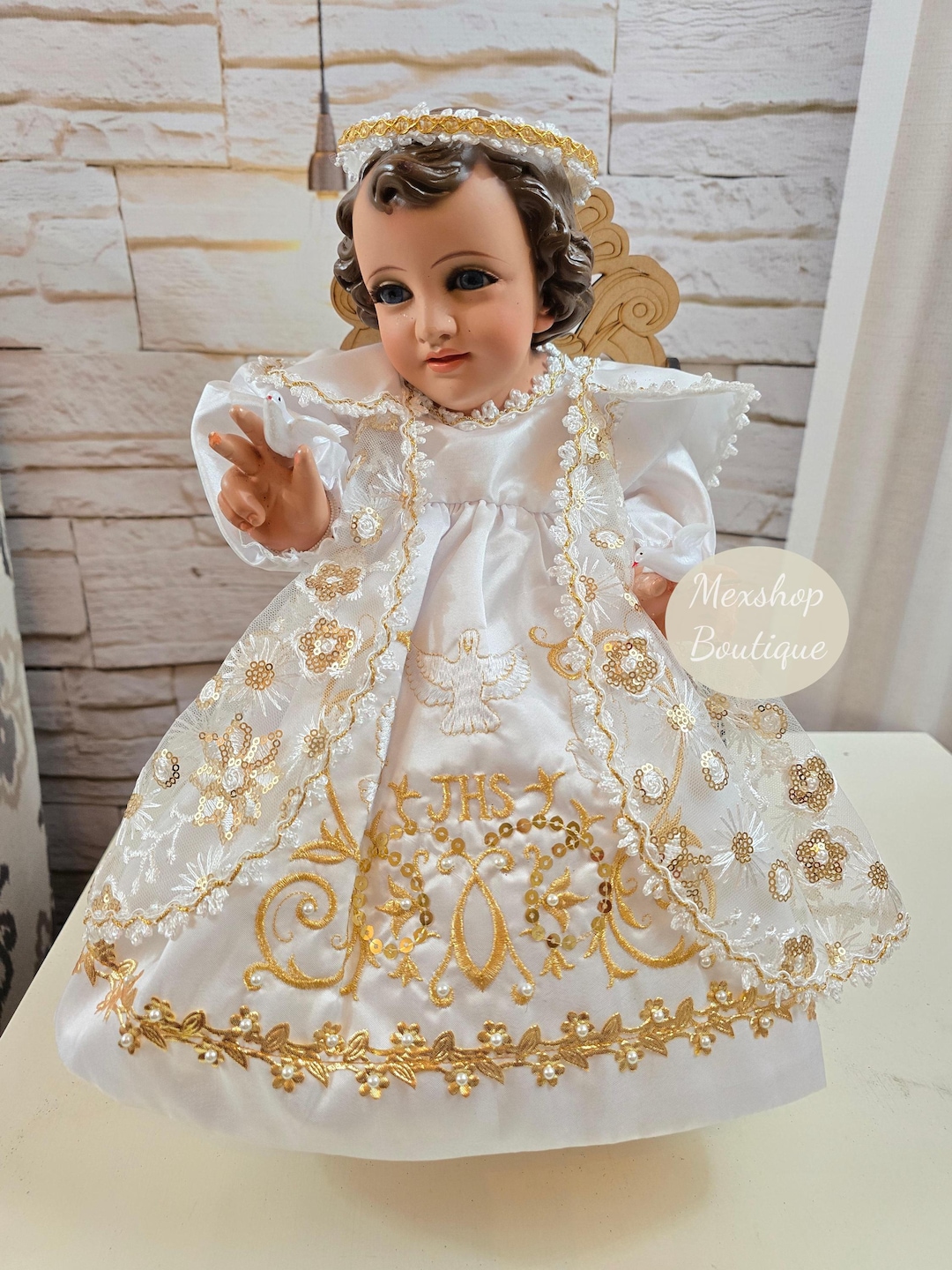 FREE SHIPPING!! Baby Jesus Christ Outfit Holy Child of Doves and ...