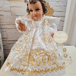 FREE SHIPPING!! Baby Jesus Christ Outfit Holy Child of Doves and Accessories Ropa de Niño Dios de Santo Niño de las Palomas y Accesorios