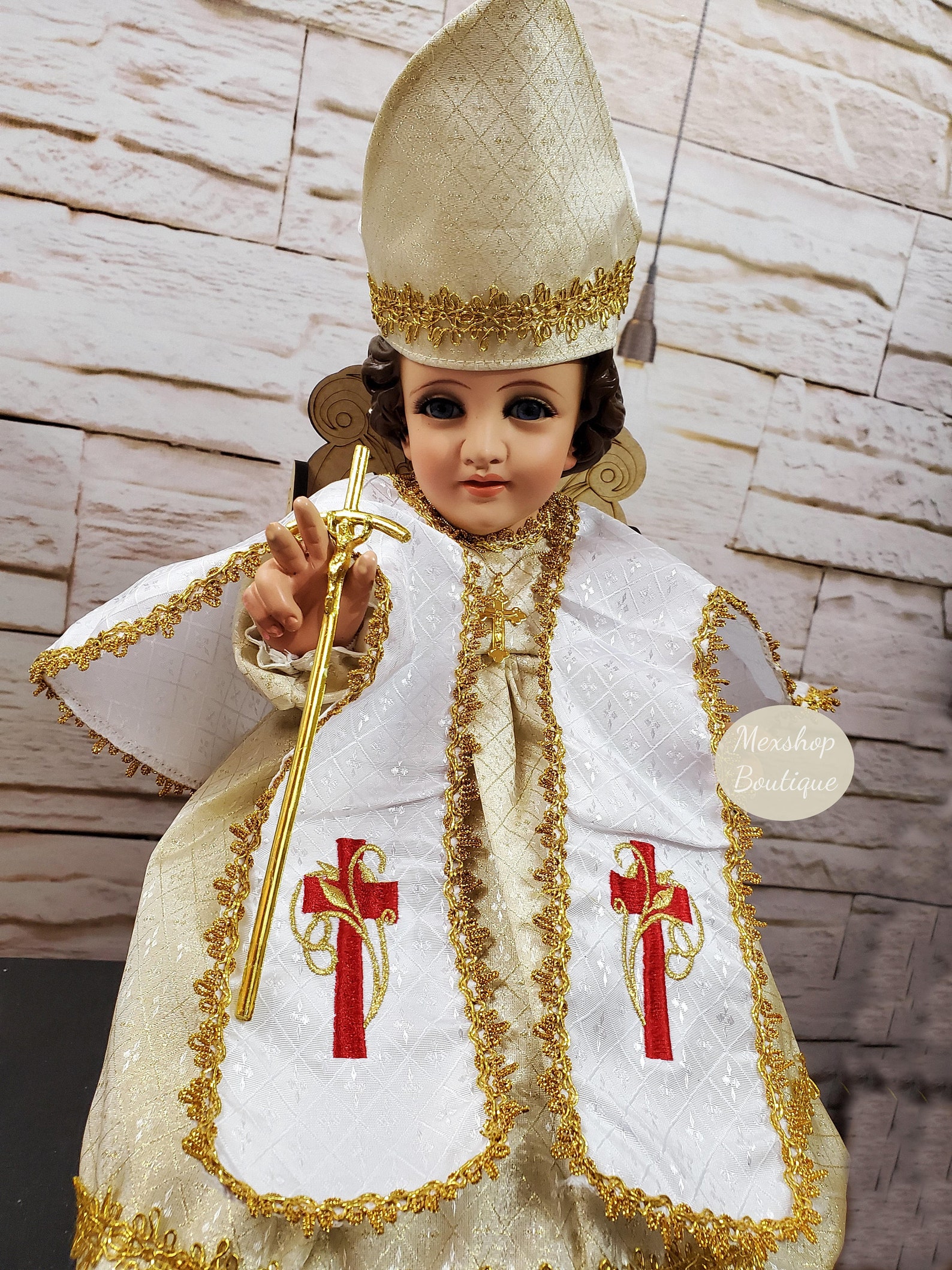 FREE SHIPPING!! Baby Jesus Christ Outfit Holy Pope and Acessories Ropa ...