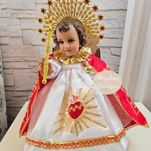 FRETE GRÁTIS!! Sagrado Coração de Jesus e Acessórios Ropa de Niño Dios del Sagrado Corazon de Jesus y Accesorios