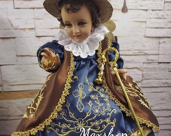 FREE SHIPPING!! Baby Jesus Christ Outfit Holy Child of Atocha and Accessories Ropa de Niño Dios de Santo Niño de Atocha y Accesorios