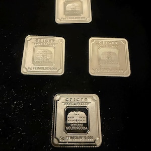 5 Gram Geiger .9999 Silver Bar