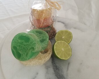 Lime Exfoliating Luffa Soap