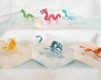 Dragon, Fire Breathing Dragon, Dragon in Soap, Mythical Dragon, Flying Dragon, Child's soap, Birthday Party Favor, Toy in Soap