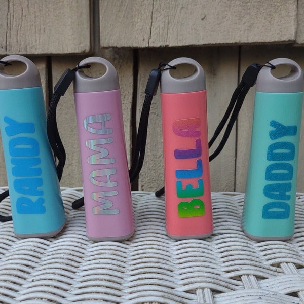 Easter basket Stuffer , Personalized mini flashlight , Party Favors for kids, Kids flashlights, personalized gifts, Easter favors