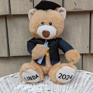 Personalized Graduation Teddy Bear: Plush 7.5 inch Keepsake