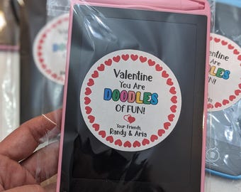 Personalized Valentine LCD Doodle Pad Favors, Toddler Sketch Pad