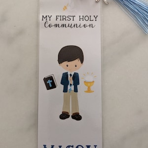 Marcapáginas de la Biblia de primera comunión/confirmación, marcapáginas de la Biblia, regalo de comunión, regalo de confirmación, regalo religioso