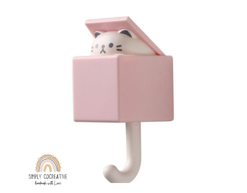 Cat Hook Cute Hanger Pop up Cat Coat Hanger Kawaii Cat Etsy