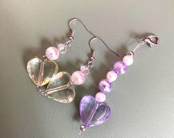 Sweetie Earrings and Charm || Upcycled || Journal Charm