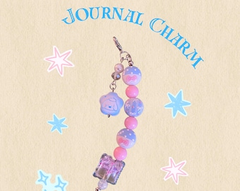 Cute Journal Charm ][ Dangle Charm ][ Lobster Clasp