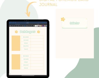 Digital notebook for card collectors and gamers! | record your progress | digital download