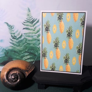 Tropical Theme Blank Notecards, Pineapple Blank Notecards, Summer Tropical Botanical Notecards, Tropical Island Pineapple Notecard Set