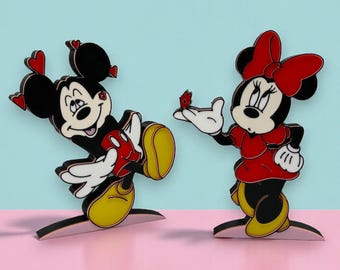 Mickey and Minnie Blow a Kiss Decorations 3d Printed
