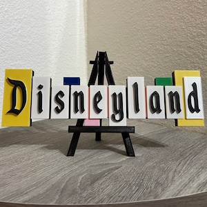 Disneyland Marquee Sign Decoration Photo Prop Topper 3d Printed