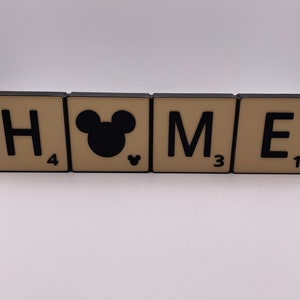 Board Game Style Hidden Mickey Home Sign 3d printed