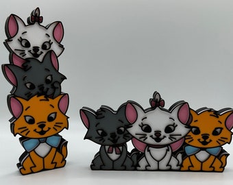 Aristocats Trio Tiered Tray, Shelf Decorations 3d Printed