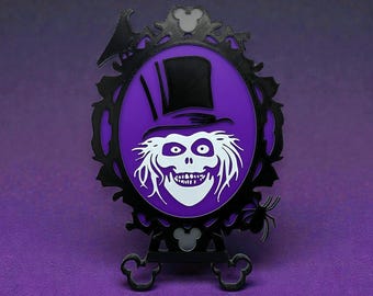 Haunted Mansion Hatbox Ghost Frame Decoration 3d Printed