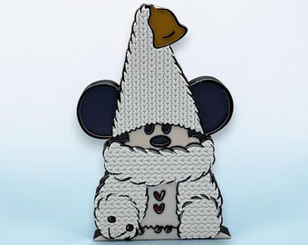 Mickey Mouse Winter Gnome Decoration 3d Printed