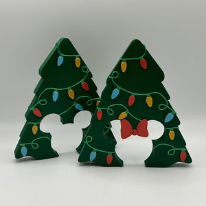 Hidden Mickey or Minnie Ear Christmas Tree Decorations 3d Printed