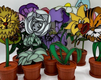 Disney's Alice in Wonderland Flower Decorations 3d Printed 9 options Available