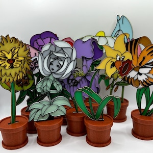 Disney's Alice in Wonderland Flower Decorations 3d Printed 9 options Available
