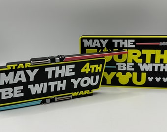 Star Wars May the 4th Be With You Standing Decorations 3d Printed