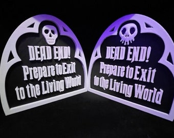 Haunted Mansion Ride Exit Sign