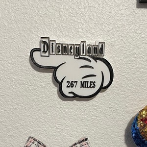 Personalized Miles to Disneyland Sign