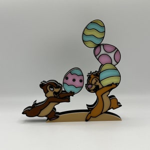 Chip n Dale Easter Egg Mischief Decoration 3d Printed