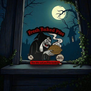 Evil Queen Old Hag Fresh Baked Pies Decoration 3d Printed
