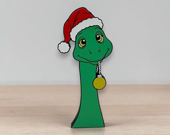 Gertie the Dino Christmas Decoration 3d Printed