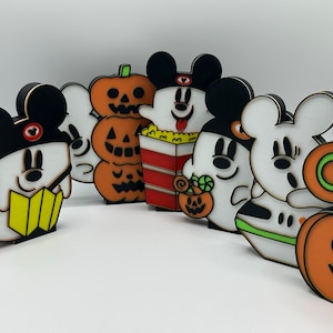 Mickey Park Hopping Ghost's Tiered Tray Decorations 3d Printed All 6