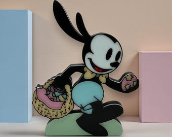 Oswald the Lucky Rabbit Easter Bunny Decoration 3d Printed