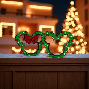 Mickey Mouse Christmas Wreath Decorations 3d Printed
