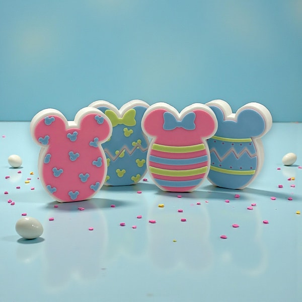 Mickey and Minnie Mouse Little Easter Egg Set of 4 3d Printed