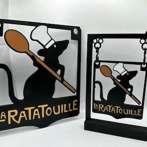 La Ratatouille Hanging Sign 3d Printed
