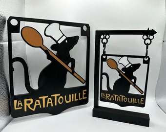 La Ratatouille Hanging Sign 3d Printed