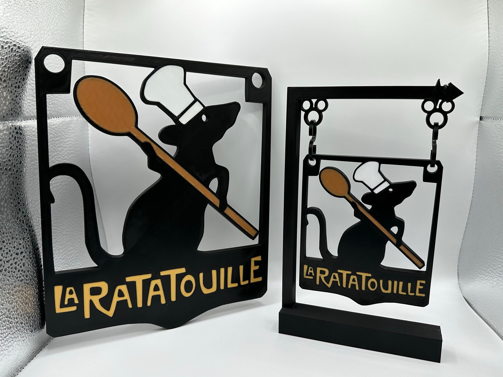 La Ratatouille Hanging Sign 3d Printed