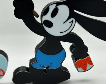 Oswald the Lucky Rabbit Valentine's Day Decoration 3d Printed - Etsy