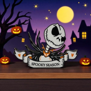 Jack Skellington Spooky Season Decoration 3d Printed