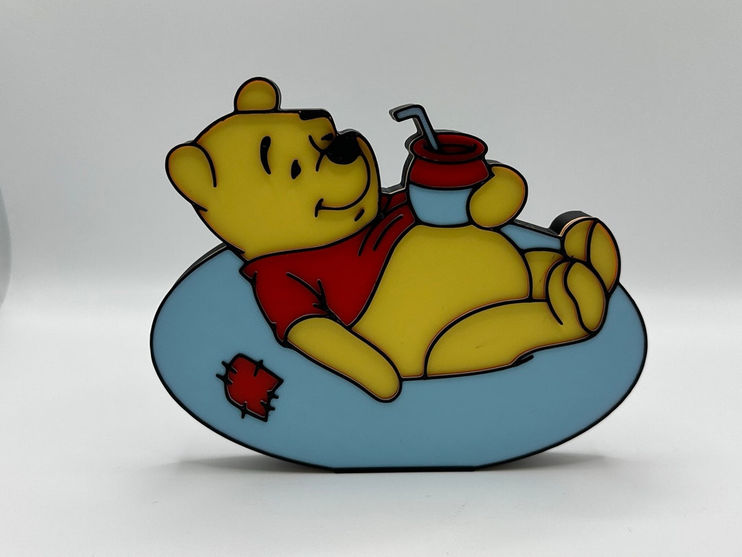Winnie the Pooh Lazy Summer Tiered Tray Shelf Decorations 3d Etsy