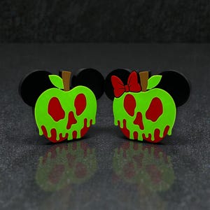 Mickey or Minnie Poison Apple Ear Halloween Decorations 3d Printed