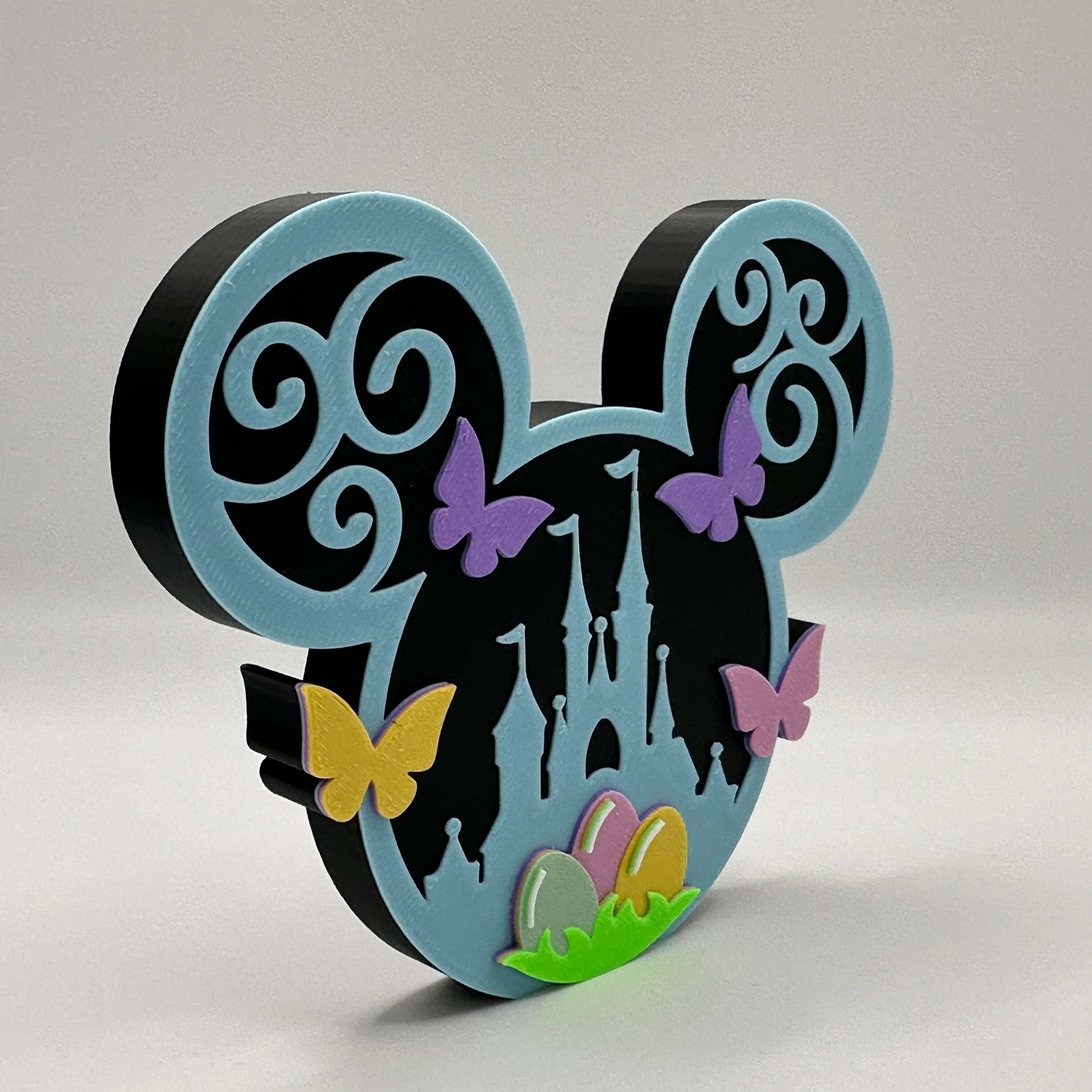 Disney Springtime Castle Mickey Ear Decoration 3d Printed - Etsy