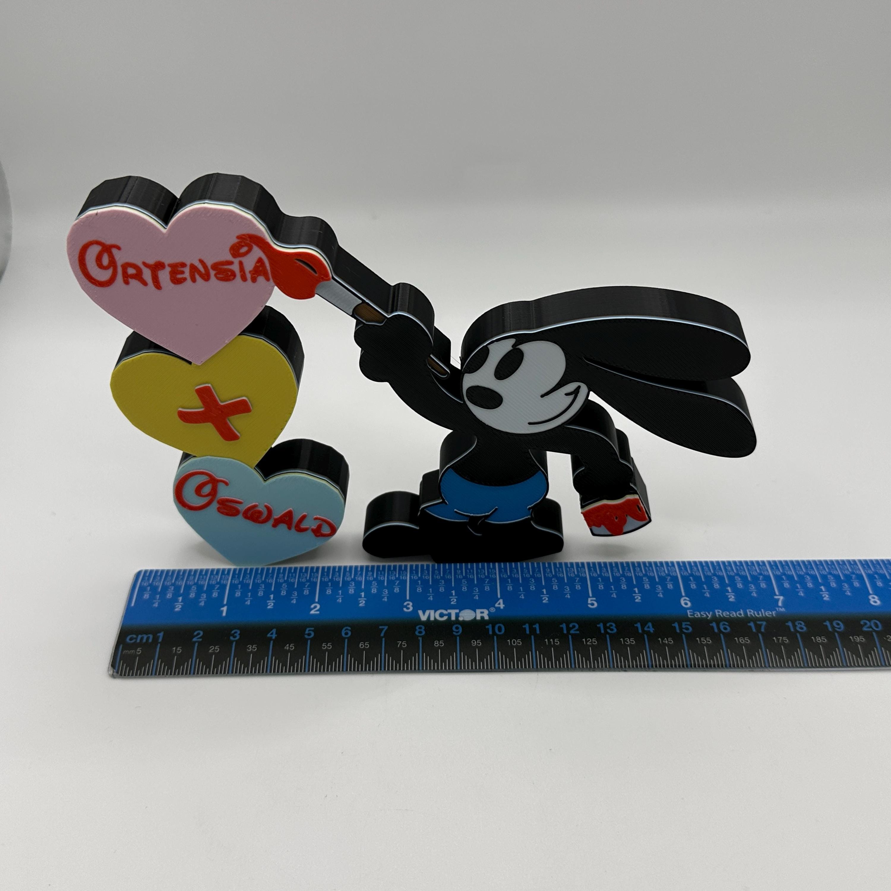 Oswald the Lucky Rabbit Valentine's Day Decoration 3d Printed - Etsy