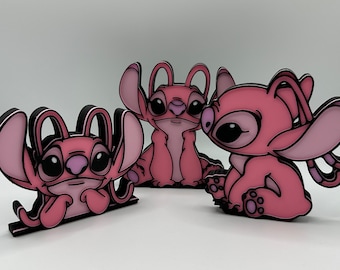 Angel from Lilo and Stitch Standing Tiered Tray or Shelf Decorations 3d Printed