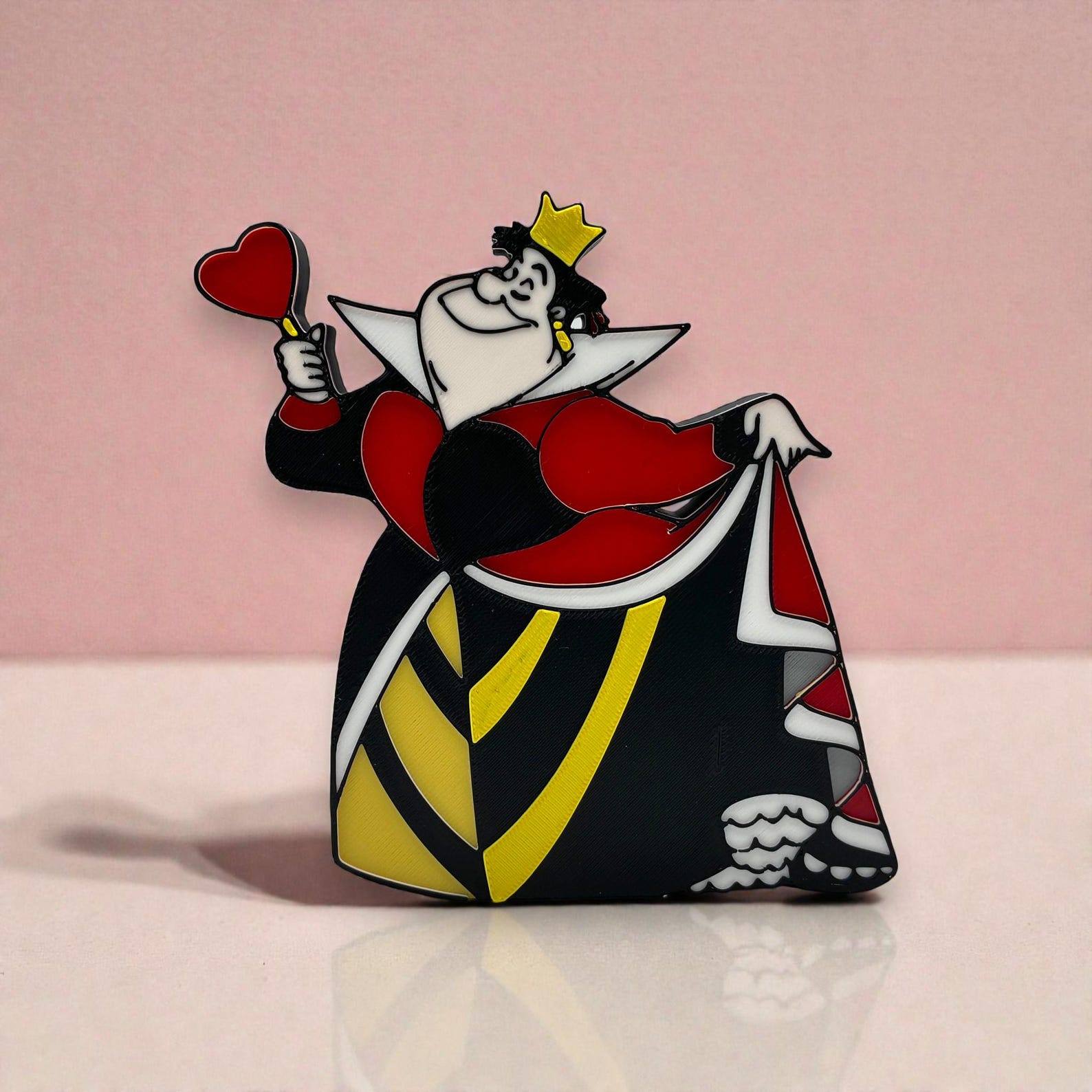 Queen of Hearts Decoration 3d Printed